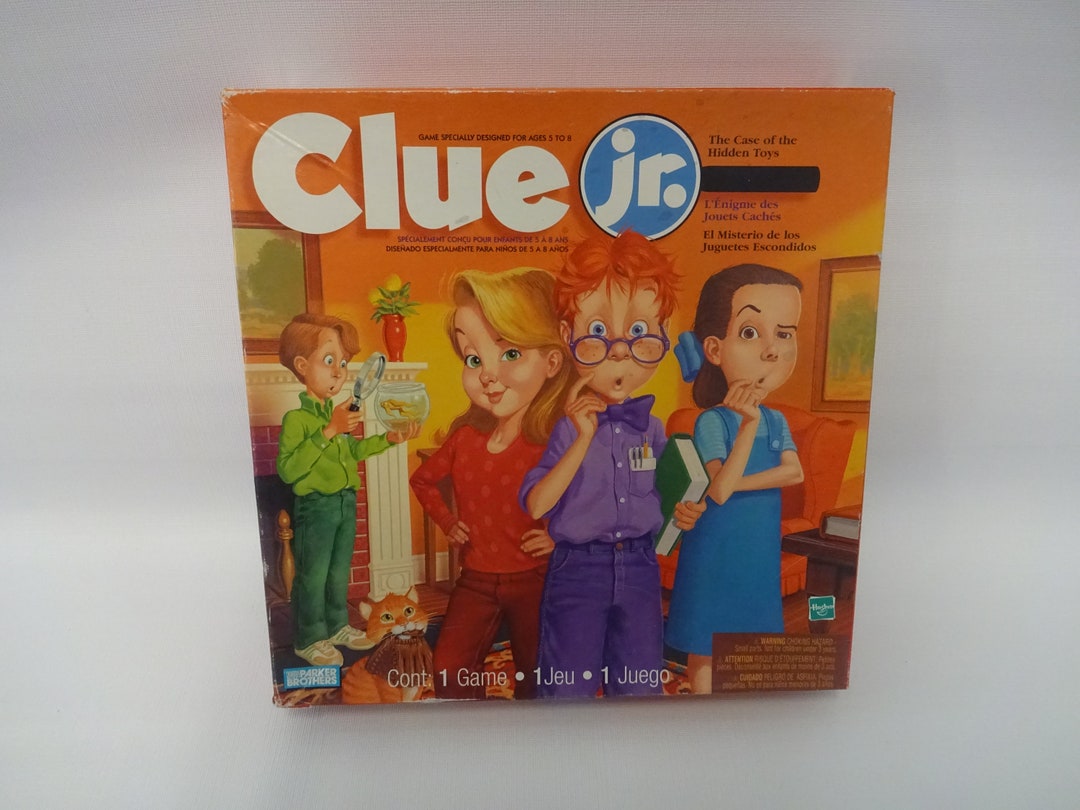 Vintage 1999 Clue Jr. Board Game the Case of the Hidden Toys by Parker