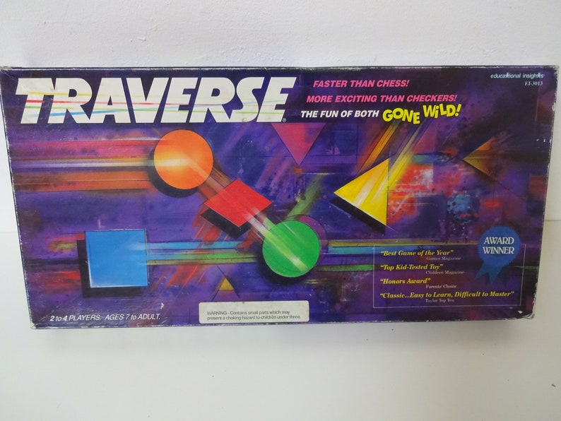 Vintage 1992 Traverse Board Game by Educational Insights Etsy