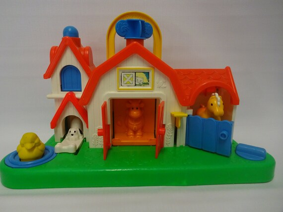 Vintage 1987 Fisher Price Farm and Animals Sound Activity | Etsy