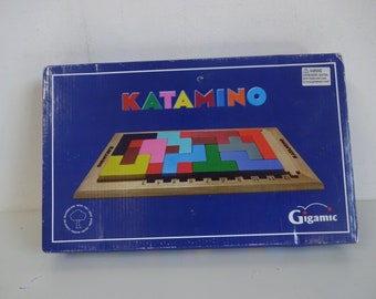 Vintage Katamino Wooden puzzle by Gigamic Pentanimos puzzle