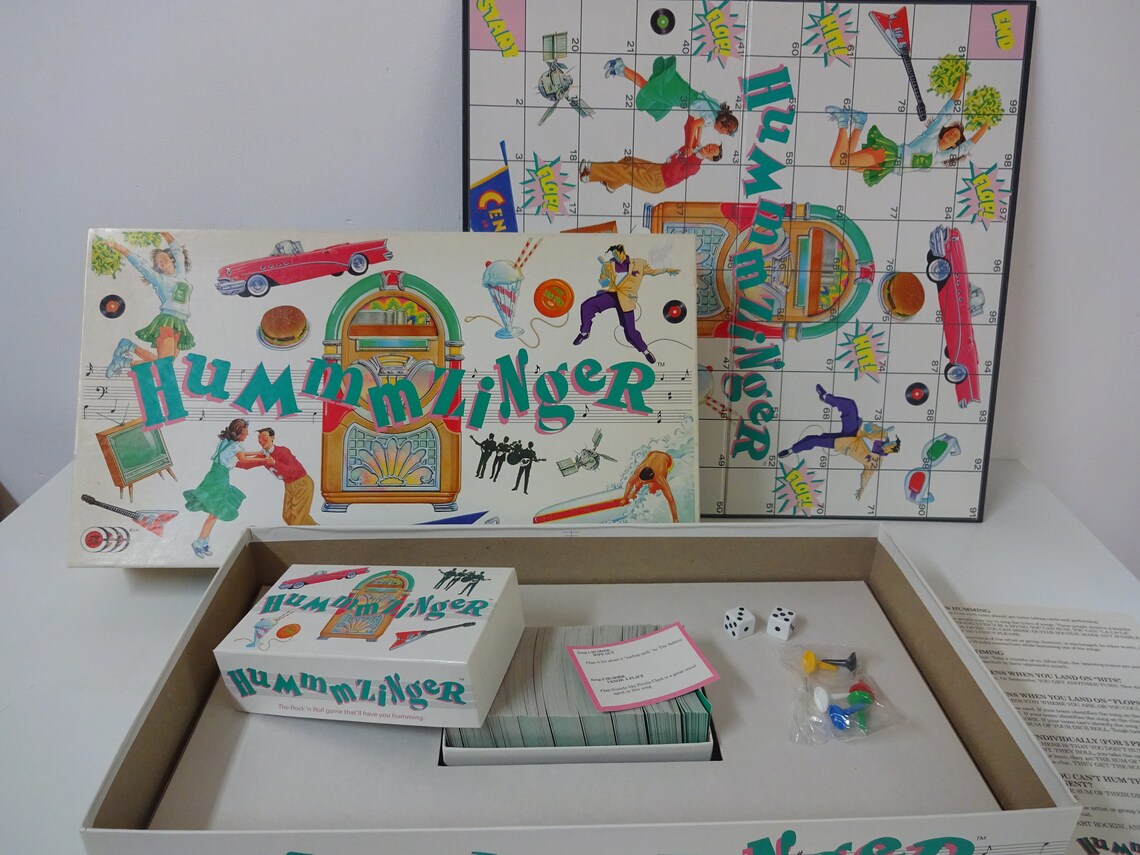 Vintage 1989 Hummmzinger Board Game Rock N Roll 80s Musical - Etsy Canada