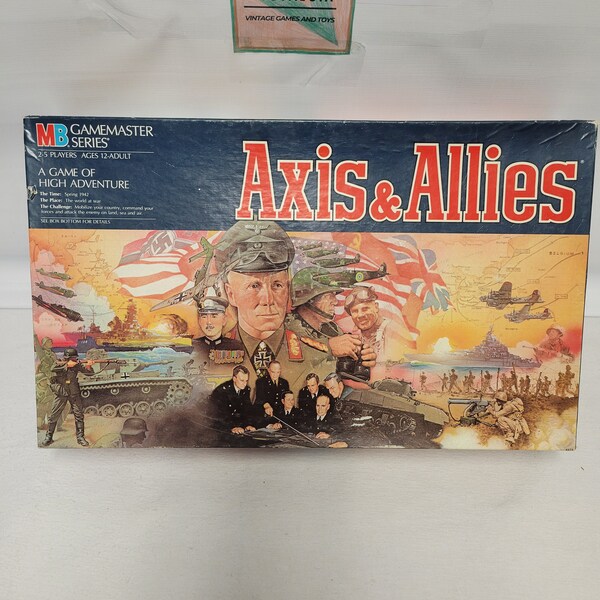 1987 vintage Milton Bradley's Axis and Allies board game