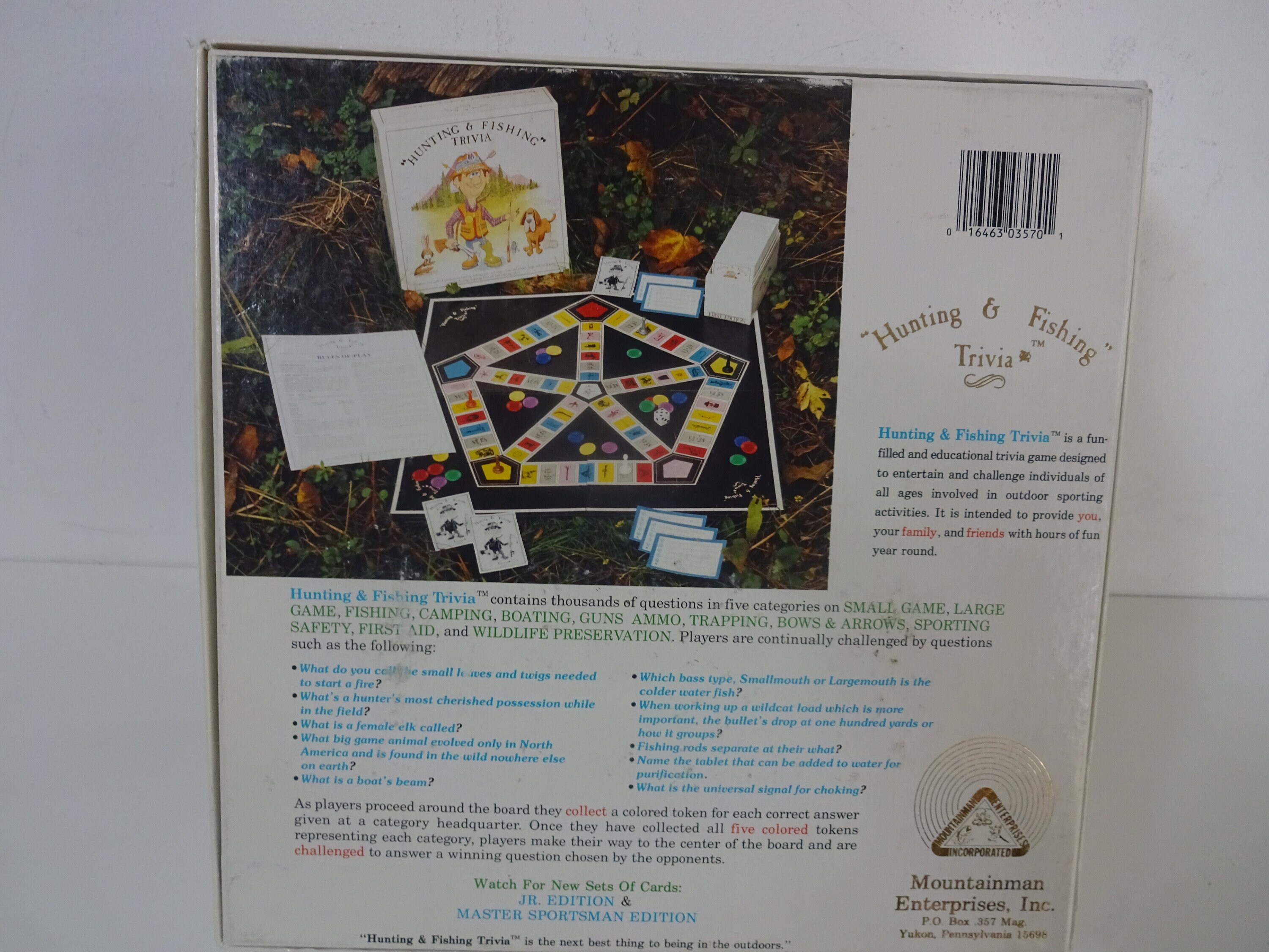 Vintage 1985 Hunting and Fishing Trivia Board Game Etsy UK