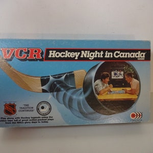 Vintage 1989 VCR Hockey Night in Canada game 80s NHL board game Canadian hockey board game