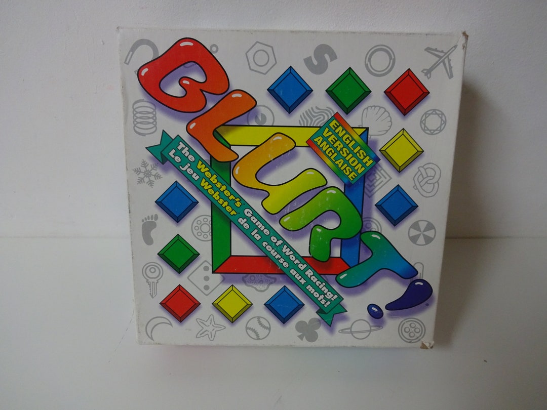 Vintage 1992 Blurt Board Game the Websters Game of Word Racing - Etsy