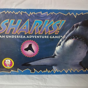 Rare vintage 1997 Sharks board game An undersea adventure game 90s