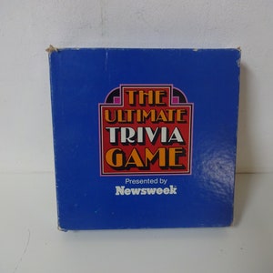 Vintage 1984 The Ultimate Trivia Game Presented by Newsweek