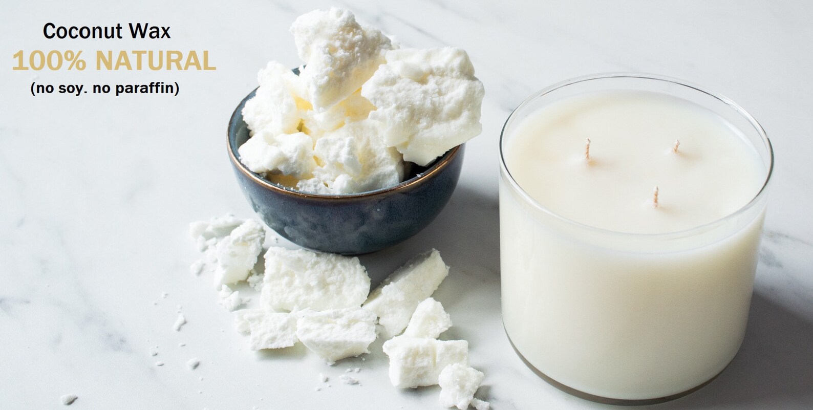 All Natural Coconut Wax Block 1 lb Candle Making Wax Etsy