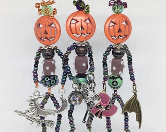 Hanging Pumpkin Ornaments for Halloween Tree