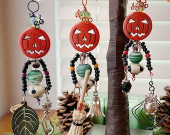 Halloween Pumpkin Ornaments Set of Three