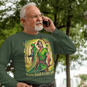 Robin Hood & Little John: The Men from Sherwood Forest Premium sweatshirt maat S-4XL Perfect cadeau voor Robin Hood en fans van de Middeleeuwen!