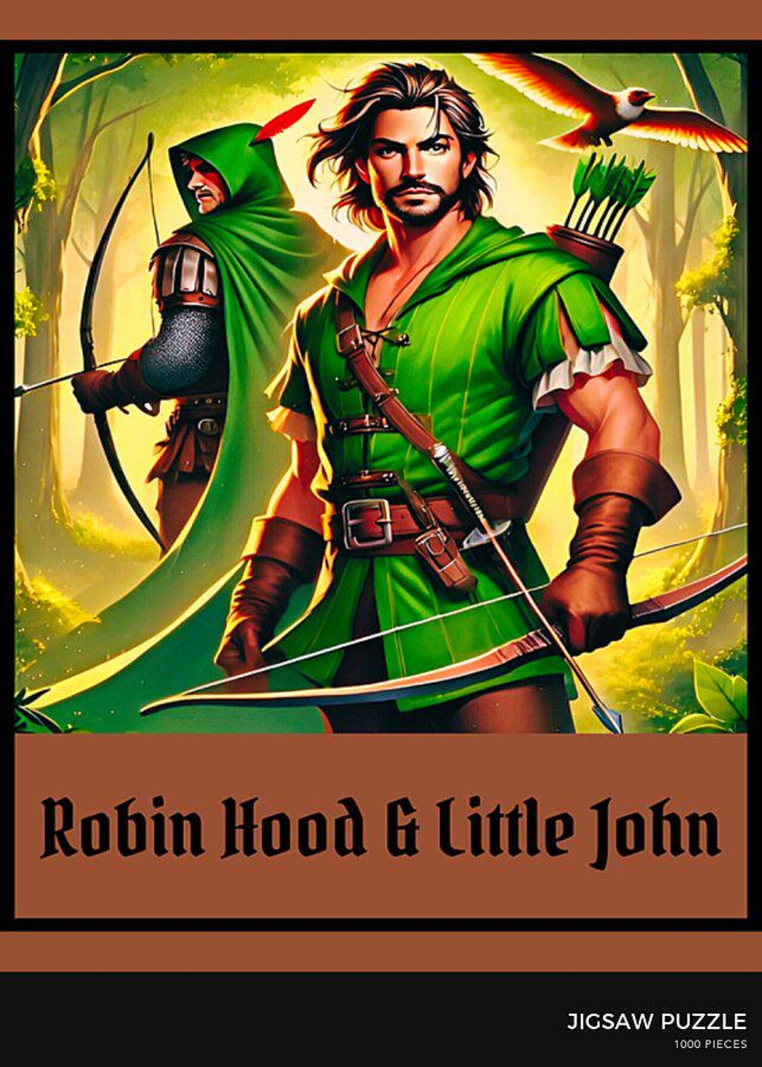 Robin Hood and Little John: the Men From Sherwood Forest 1000 Pieces ...