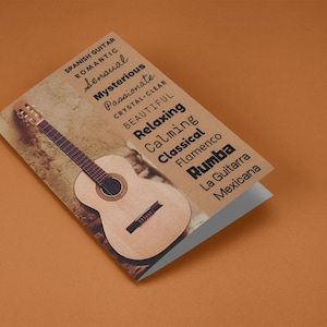 Die spanische Gitarre mit Worten Flamenco und Mexikanische Gitarre Perfektes Geschenk für Gitarren Fans!