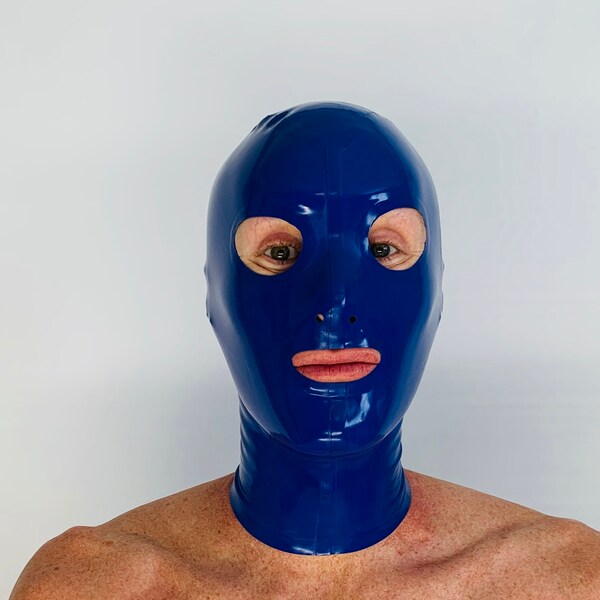 Latex Hood Mask Etsy