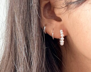 Estella Bartlett Orecchini A Cerchio Placcati Oro Con Zirconia Cubica Bianca - Gioielli Eleganti, Regalo Idea, Confezione Regalo Originale