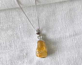 Raw Citrine Necklace - Etsy Australia