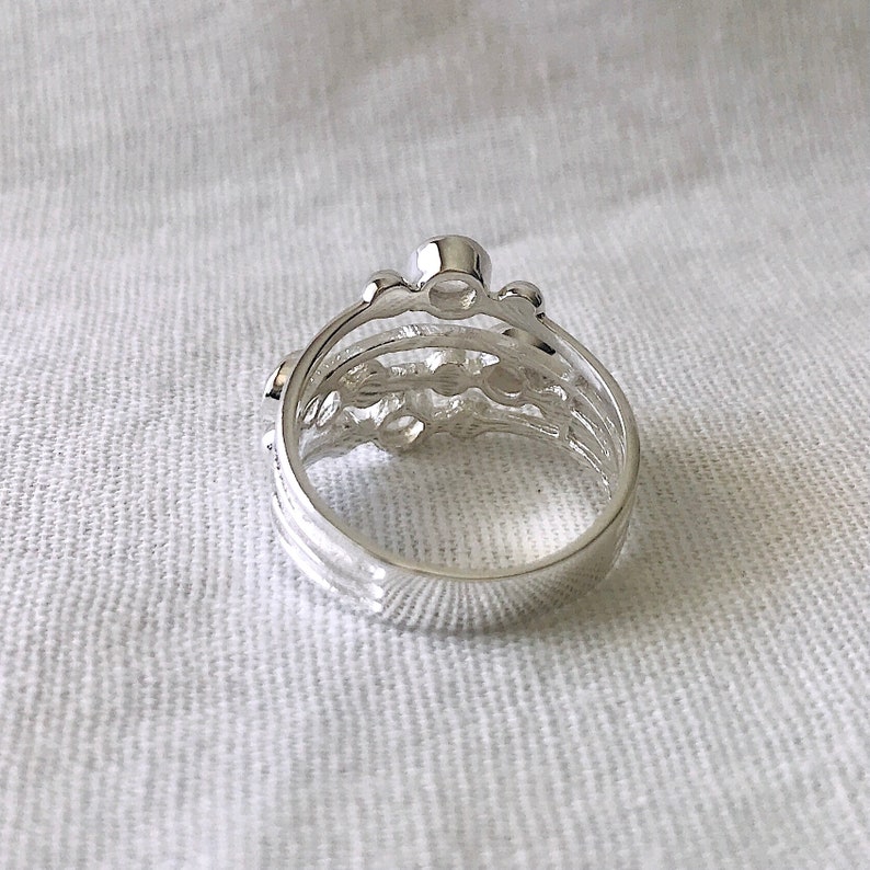 stone rings Healing Ring June Birthstone Ring Gemstone Ring Crystal Ring Moonstone Ring Sterling Silver Ring