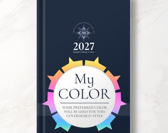 2027 Planner Dated | Paper Weekly Agenda & Monthly Diary | Hardcover Softcover or Spiral Life Goal Planner