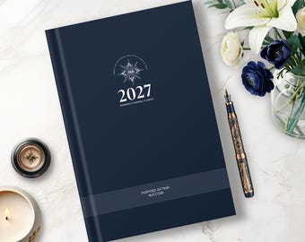 2027 Writer Planner Dated | Novel Writing Author Life Organizer | Hardcover Paper Daily Agenda & Book Marketing Journal