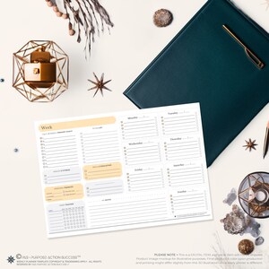 Weekly Planner Notepad Printable | Undated Daily Planner | Weekly to Do ...