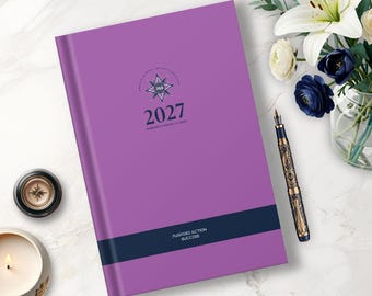 2027 Author Planner Dated Paper Diary | Novelist Daily Weekly Organizer | Spiral Bound Book Writing & Plotting Notebook