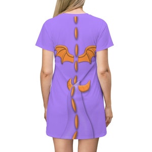Figment Kurzarm Kleid, Epcot Kostüm, Disney Kleider für Frauen, Purple Dragon Cosplay, The Figment of Imagination, One Little Spark