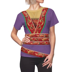 Mulan Live Action Costume, Mulan Purple Outfit Women Shirt, Disney Princess Shirt, Disney Shirt for Women, Disney Running Shirt, Mulan Movie