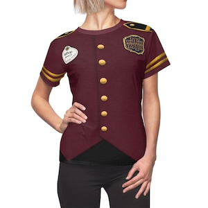 Tower of Terror Women&#39;s Shirts, Bellhop Costume, Disney Cast Member Cosplay, Hollywood Studios Tower Hotel Outfit, Halloween Shirt, Boo Bash