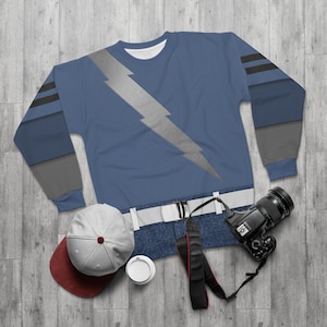 Blue Quicksilver Halloween Long Sleeve, WandaVision TV Serie Costume, Pietro Maximoff Sweatshirt, Quicksilver Outfit, WandaVision Sweatshirt