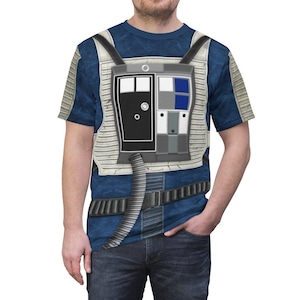 Blue Squadron Resistance Pilot Costume, Star War Cosplay Shirt, Star Saga, X-Wing Fighter, Rebels Legion Outfit, Disney Adult Costume Shirt