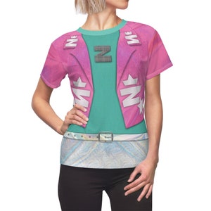 Zenon Costume, Zenon Kar Turquoise and Pink Women Shirt, Girl of the 21st Century, Disney Inspired Outfit, Disney Cosplay Costume