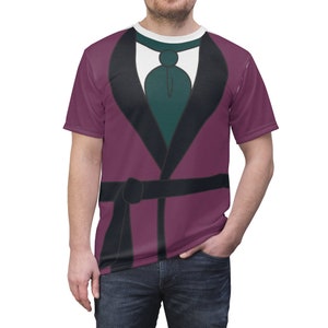Basil Purple Bathrobe Shirt, Great Mouse Detective Costume, Basil Costume, Mens Disney Shirt, Animal Kingdom Shirt, Disney Costume Cosplay