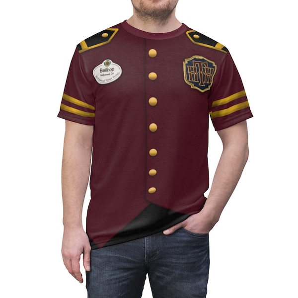 Tower of Terror Shirt, Bellhop Costume, Hollywood Tower Hotel Outfits, Disney Halloween Costumes, Disney Cast Member, Disney World Shirts