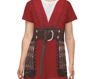 Déguisement Mulan pour adulte, robe à manches courtes Hanfu rouge Mulan, robes de princesse Disney pour femme, robe de course Disney, déguisement cosplay Disney