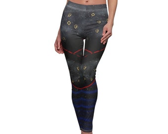 Evie Leggings, Descendants 2 Costume, Evie Cosplay, Disney Cosplay, Disney Leggings, Disney Villain, Run Disney Leggings, Run Disney Costume
