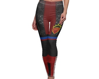 Descendants 3 Leggings, Evie Leggings, Evie Descendants Cosplay, Disney Costume, Disney Villain, Disney Running Legging, Run Disney Leggings