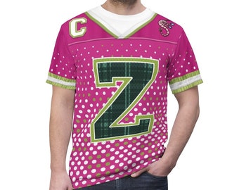 Disney Zombies 3-kostuum, roze T-shirt Zed Necrodopolis, Z-O-M-B-I-E-S, Disneyland Halloween-cosplay, Walt Disney World-outfitkleding