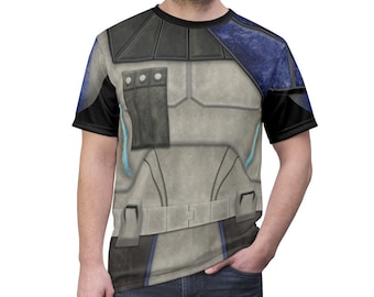 Captain Rex Shirt, Star Wars Costume, Star Wars Shirts, Star Wars Cosplay, Captain Rex Costume, Comic Con, Clone Trooper Captain, Geek Shirt