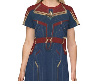 Captain Marvel Inspired Dress, Captain Marvel Cosplay, Carol Danvers Costume,  Superhero Outfits, Disney Dresses for Women, Female Avengers - Etsy