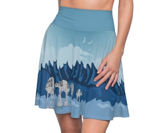 Star Wars Costume, Hoth Pattern Skirt, Hoth Costume, Star Wars Skirt Women, Star Wars Running Costume, Planet, Battle of Hoth, AT-AT Walkers
