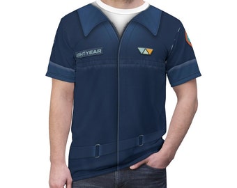 Buzz Lightyear Blue Uniform Shirt, Lightyear Films Costume, Pixar Animation Cosplay, Walt Disney Inspired Outfits, To Infinity and Beyond