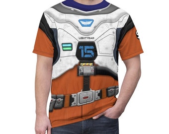 Buzz Lightyear Space Suit Shirt, Lightyear Films Costume, Pixar Animation Cosplay, Walt Disney Inspired Outfits, To Infinity and Beyond Tee