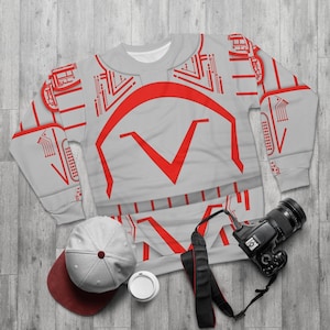 Commander Sark Long Sleeve Shirt, Tron Inspired Costume, Tron Lightcycle Power Run Outfit, Disney Ride Tron Sweatshirt, Disneyland Cosplay