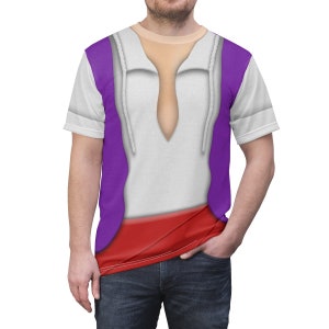 Chemise Aladdin, costume d&#39;Aladdin, chemises Disney, chemise Prince Ali, chemises Disney pour homme, chemise Disneyland, chemise Run Disney, chemise Prince Disney
