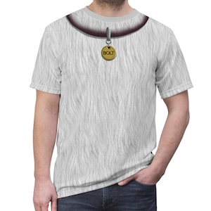 Bolt White German Shepherd Unisex Shirt, Bolt Character Costume, Disney Dog Cosplay, Birthday Theme Animal Outfit, Family Vacation Shirt