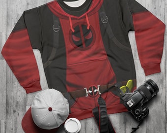 Kidpool Long Sleeve Shirt, Deadpool & Wolverine Charater Costume, Deadpool Corps Cosplay, Halloween Party Apparel, Comic-Con Event Outfit
