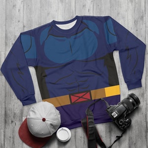Koszulka z długim rękawem Dr. Hank McCoy, Mutant Human Costume, Beast Cosplay, Comic-Con Outfit, Halloween Event Apparel, Moda dla runDisney