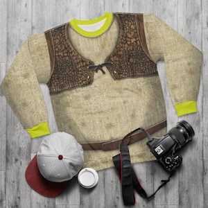Green Giant Ogre Long Sleeve Shirt, Knight Character Costume, Halloween Adult Cosplay, Kingdom Far Far Away Inspired Outfit, Birthday Gift