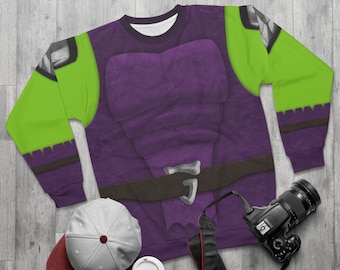 Grüner Goblin Langarm Shirt, Spidey und seine tolle Freunde Kostüm, Animierte Serie Outfits, Gobby Cosplay, Cartoons Bösewicht Sweatshirt