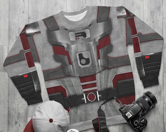 Camisa de manga larga de Henry Pym, disfraz inspirado en la película Ant-Man, ropa del MCU, atuendo de los Vengadores para el campus, cosplay de la Comic Con, sudadera unisex